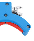 Cable Tray Roller Guide 65mm Blue ABS And Stainless Steel Wire Pulling Pulley For Indoor Outdoor Wiring With Easy Peasy Wire Routing And Simple Adjustable Installation, close-up