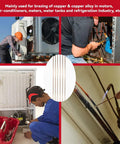 15 Percent Silver BCuP-5 Brazing Rods for HVAC in use on air conditioner, demonstrating application in refrigeration systems.
