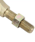 Close-up of M10 threaded ball joint with nut, part of M10 Pair Ball Joint And Tie Rod End Replacement Kit For Atv Utv Off Road Suspension.