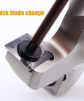 Close-up of Pro Series Four Wing CNC Spoilboard Surfacing Router Bit Three Inch Cutting Diameter With One Half Inch Shank