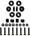 All In One Longboard Skateboard Combo Kit With 70mm Wheels, 7 Inch Aluminum Trucks (180mm Axles), ABEC 7 Bearings, Hardware And Spacers, 1.5 Inch Screws, Full Complete Set For Easy Build parts layout