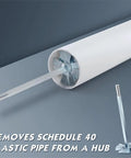 Seven Piece PVC Socket Saver Set With Stainless Steel Plumbing Fittings For Household Repairs, Drill Compatible