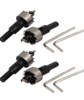 Dope HSS Hole Saw Kit With Spring Loaded Twist Drill Bits 20.5mm Cutting Diameter 66mm Overall Length 4 Piece Set With Hex Wrenches