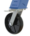 Swivel nylon caster wheel for Built Tough As Nails Welded Steel Fixed Gantry Crane With 4000 Pound Capacity.