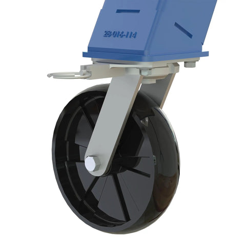 Swivel nylon caster wheel for Built Tough As Nails Welded Steel Fixed Gantry Crane With 4000 Pound Capacity.