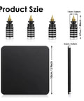 Product size display of Pro Grade Magnetic Soldering Station With Flexible Third Hand Bracket Adjustable Swing Arm Flame Retardant Aluminum Alloy Board Holder Iron Base And Stainless Stand Built For Electronics Repair And DIY Soldering.