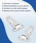Rock Solid Heavy Duty Chrome Hinge 2 Pack Zinc Alloy RV Door Hardware features corrosion-resistant design for reliable use.