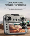 1080P HD Foldable Drone With Gesture Control Remote, 3D Flip, One Key Start, Emergency Stop, Dual Batteries, 2.4GHz Screen Console