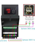 380V VFD Variable Frequency Drive Inverter For 1.5KW 2.2KW 3KW 4KW 5.5KW Motors 220V Three Phase Motor Speed Controller With Adjustable 0 To 400Hz Output Frequency Industrial Grade Inverter Converter wiring diagram with 3-phase 380V input