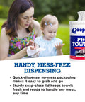 Woman using Go To Heavy Duty Cleaning Wipes For Tough Multi Surface Jobs Extra Large 10x12 Inch Towels with child nearby