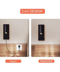 LED Reading Wall Light For Bedroom With Backlight Night Lamp Plug In Adjustable Wall Sconce 3W and 6W cord/hardwired option