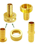 Top Rated Heavy Duty Garden Hose Repair Kit With Four Complete Sets Featuring Solid Brass Barb Couplings Plus GHT Male Female Adapters For Easy Fixed Or Flexible Setup, brass fittings