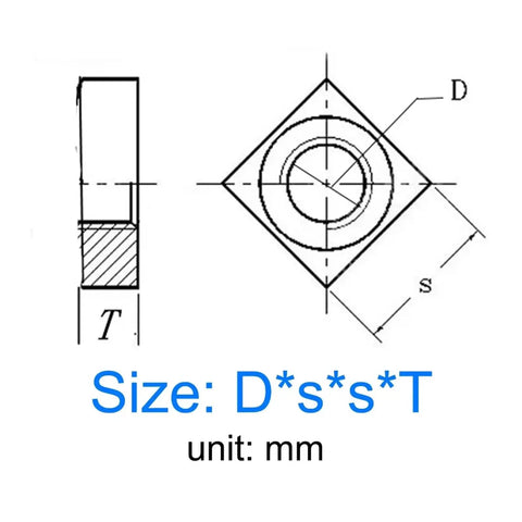 Rock Solid DIN 562 Square Slide Nuts For Aluminum Profiles Heavy Duty Zinc Plated Steel Slider Blocks Hassle Free M2.5 To M8 Commercial Grade Hardware Fasteners