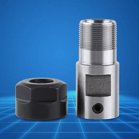 Badass ER11A 5mm CNC Milling Motor Spindle Shaft Collet Toolholder Spacer crafted from premium steel with black clamping nut.