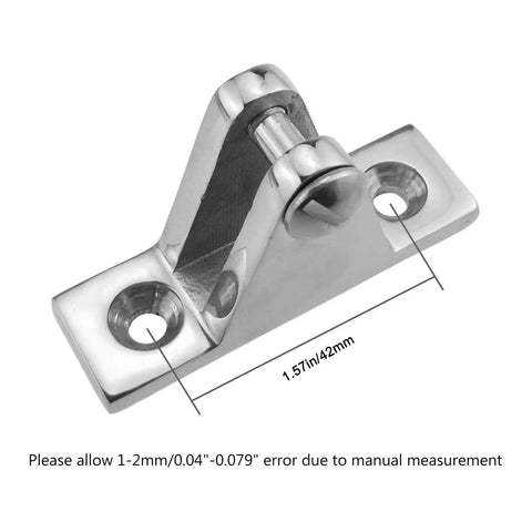Premium Marine Grade 316 Stainless Steel Boat Hardware Kit With Slide Ends Hinges And Fitting Accessories Perfect For Upgrading Your Yacht Or Bimini Top Rigging In Saltwater Waters, 42mm hinge