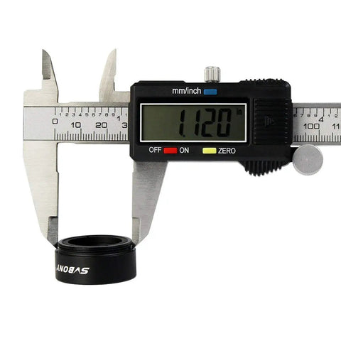 0.5x Telescope Focal Reducer For 1.25 Inch Eyepieces With M28x0.6 Threads measured with caliper