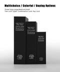 Hidden Diversion Book Safe With Key Lock Extra Large Black 10.5 Inch By 7.8 Inch By 2.6 Inch Metal Lock Box next to medium and small sizes