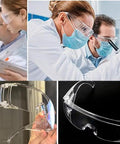 Clear Safety Glasses For Lab Work With Anti Fog Coating, Splash Proof Goggles, Over Glasses Design, Lightweight Protective Eyewear