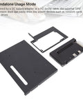 Make Your Laptop A Total Game Changer With This Tough Aluminum Alloy Egpu Dock Pcie X16 Slot And Usb4 Cable For Absolutely Sick Desktop Graphics Power On Demand Today, showing black eGPU dock components.