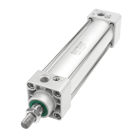 Pneumatic Air Cylinder SC 40x25 Inch Bore With 0.98 Inch Stroke, Double Acting Single Rod, 1 Quarter Inch Port, M12x1.25 Threaded Rod