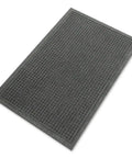 Top Tier Indoor Scraper Mat Catches Every Bit Of Grime With Heavy Duty Dual Layer Recycled Plastic And Rubber Base For A Heckuva Dirt Trap And Smooth Clean Vibes In 2 X 3 Charcoal positioned on a flat surface.