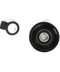 Heavy Duty 2 Pack Belt Idler Pulley Set For Subaru Baja 2003 To 2006 Impreza Legacy Outback Reliable Replacement Part Fits Oem Numbers 73131-FC000 And 73134-AC001 Durable Black Finish, black idler pulley set
