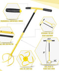 Manual Twist Tiller For Gardening With Seventeen Inch Arc Handle And Ergonomic Grip Garden Claw Cultivator Steel Tiller features