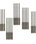 SDS-Plus masonry drill bit set, 25 pcs, 3/16 in x 6 in, for hammer drills