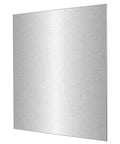 Front view of a single Six Pack 5052 Aluminum Sheet Metal 12x12 Inch Flat Plate 0.02 Inch Thick With Protective Film For DIY Crafts, Welding