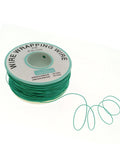 Green 30AWG PCB Wire Wrap Copper Wire, Flexible 0.019 Inch Diameter, Tin Coated Copper, PCB Mount Test Lead, 1000 Ft Reel, on spool