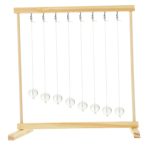 Snake Shape Pendulum Energy Conservation DIY Kit For Hands-On Physics Experiments, wooden frame with hanging pendulums