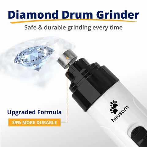 3 Pack Replacement Drum Grinders For Silent Groom Pro showing diamond-coated tip and upgraded durable formula