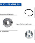 Front Wheel Hub Bearing Assembly Fits Toyota Sienna 1998 To 2003 Avalon 1995 To 2004 Camry 1992 To 2003 Solara 1999 To 2003 ES300 RX300 FWD Replacement OE Quality For 1992 To 2003 Models 3.0L V6 No Fuss Install features economic design, high-performance grease, easy maintenance. Includes bearing, retaining ring, and nut.