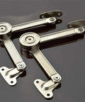 2 Pack Lift Up Cabinet Struts for Doors and Cupboards, Hydraulic Lid Stay Hinges made of durable steel on black surface