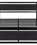 Kick Back On This Heavy Duty Queen Bed Frame With Modern Headboard And Black Steel Platform, showcasing slats.
