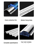 2/4/6 Pack Cord Cover Half Round Channel Cable Tray For Home Office showing protective film and cable capacity