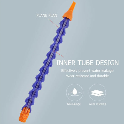 Detail of Ten Pack Flexible Plastic Cooling Hoses Designed For High Temp Coolant Systems with inner tube design to prevent leakage.