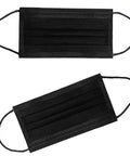 3 Ply Black Disposable Face Mask Pack Of 100 With Non Woven Fabric, Comfortable Elastic Earloops, Breathable And Protective Daily Use Masks