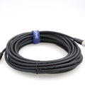 Coiled M12 5 Pin Male To Female A Code Sensor Connector Cable PVC Jacket Heavy Duty 10M Gold Plated Contacts for industrial use