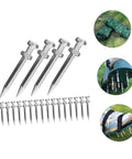 Lawn Aerator Shoes Spikes Replacement Pegs 1.77 Inch Metal Stakes For Yard And Garden Soil Aeration Durable Heavy Duty Easy Install Set Of 20