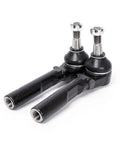 Two Piece Front Outer Tie Rod End Set Fits 2004 2012 Malibu Plus 2005 2010 Pontiac G6 And 2007 2008 Saturn Aura Heavy Duty High Strength Steel With Solid Mount Bracket Durable Smooth Steering Easy Install Drop In Ready, black front outer tie rod ends