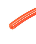 Close-up view of Bright Orange Polyurethane Pneumatic Air Hose 5mm ID 8mm OD 7.7m Long 25.2 Feet Built For Air Compressors Flexible Easy To Cut