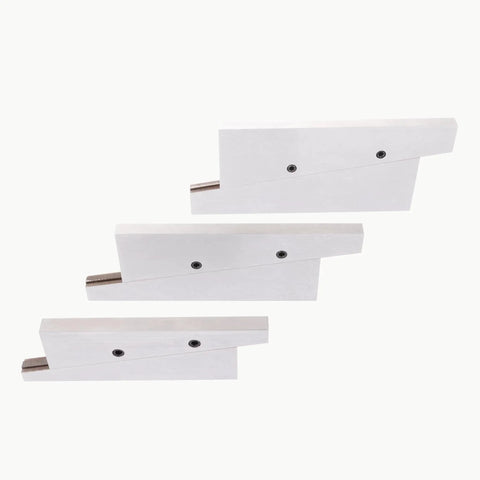 Six Piece Adjustable Parallel Set For Machinists, Precision Ground Parallels From 3/8 To 2-1/4 Inches, Hardened Steel Build, High Accuracy With Plus Minus 0.0005 To 0.0010 Inch Tolerances