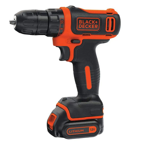 12V Max Drill And Home Tool Kit 60 Piece Set With Compact Lithium Ion Drill Driver LED Work Light Mid Handle Comfort