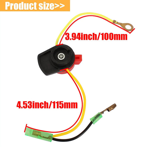 Low Oil Alarm Sensor With On Off Engine Kill Switch For GX160 GX200 GX240 GX270 GX340 GX390 5.5HP To 13HP Motors Replacement Part Easy Install Durable Safety Shutoff For Lawn Mowers Generators Water Pumps