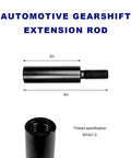 Upgrade Your Ride With 2 Inch Shifter Extension Lever Made From Durable Aluminum Alloy Fits M10x1.5 Threads for smooth gear changes.