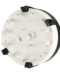 Back view of Pole 12 Position Band Channel Rotary Switch Selector for Radio TV and Industrial Equipment, showing 13 contact pins