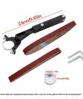 Knockout Belt Sander Attachment For Angle Grinder, Bandfile Conversion Kit with 9.45-inch steel arm and grit belts.