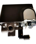 Beefed Up Replacement Pressure Switch Compatible With Porter Cable Air Compressors, black metal valve with quick connect fitting.