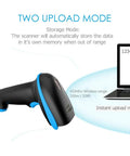 Wireless 2D Barcode Scanner With Stand For Screen Scanning And Handheld Use CMOS Imager Long Range Portable USB Barcode Reader